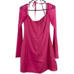 Princess Polly NWT Dyer Sheer Sleeve Bustier Mini Dress Hot Pink Size 6 Photo 7