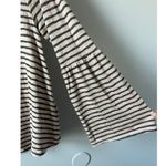 Velvet by Graham & Spencer Zabrina Textured Pink & Gray Stripe Bell Sleeve Top Photo 2