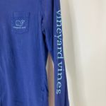 Vineyard Vines | Blue Long Sleeve Tee Shirt Whale Logo 100% Cotton Womens XS Photo 1