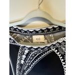 ECI NEW YORK SIZE Small Paisley GEO PRINT DRESS 3/4 Sleeve black,gray,white Photo 1