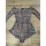 Aeropostale  Women's Boho‎ Paisley Printed Romper Jumpsuit Size S Long Sleeve Photo 1