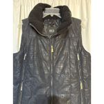 NILS Womens Puffer Vest Size 4 Black Quilted Full Zip Sleeveless Layering Photo 1