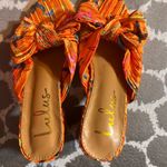 Lulu's Orange Floral Women's Shoes Size 6.5 Photo 7
