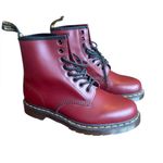 Dr. Martens Dr. Doc Martens 1460 Leather Combat Boots 8 Eye Cherry Red Mens 9 Womens 10 Photo 0