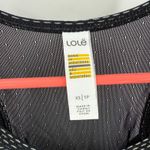 Lole Athletic Tank Top Extra Small Black Racerback Geo Yoga Workout Reflective Photo 2