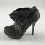 Luxury Rebel brown suede 8 ankle bootie heel Photo 1