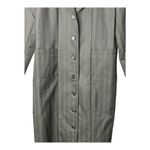 Harvé Benard Vintage Harve Benard Pinstripe Dress Coat Wool Blend Career Black Women Size 10 Photo 2