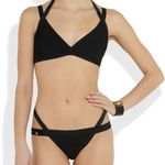 Herve Leger NWT Hervé Léger Surya Two Piece Bandage Swimsuit Bikini Set in Black Size Small Photo 2