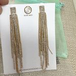NEW Jackie Mack x Rachel Zoe Adhara Gold Silver Chandelier Earrings MSRP $78 Photo 3