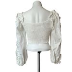 Skylar Rose Cotton Ruffle Sleeve Crop Top, Sz S Photo 6