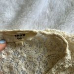 Entro  | WHITE EMBROIDERED LACE SLEEVES | WOMENS SIZE LARGE | BOHO | FLORAL Photo 5