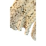 Lane Bryant Bell Sleeve Polka Dot Blouse Back Keyhole Sheer Size 18 Flowing Boho Photo 3