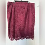 Loft Lace Layered Knee Length Pencil Skirt Size 16 Photo 2