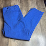 MM.LaFleur  Vibrant Blue Textured Straight Leg Pants Photo 0