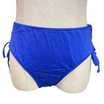 Venus  Lattice Side Bikini Bottom Size 12 Cobalt Blue Versatile‎ Vacation Lace Up Photo 3