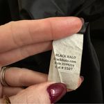 Black Halo  Black Half Sleeve Fit And Flare Dress Photo 7