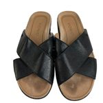 Vionic Size 6 Platform Sandal Hayden Black Leather Orthotic Arch Support Women’s Photo 1