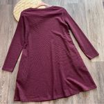 Toad & co maroon thermal knit long sleeve swing dress Size M Photo 6
