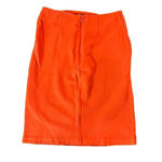 CAbi  Overlay Orange Pencil Skirt Size 8 Photo 4