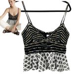 Anthropologie By Freida Layered Sweater Tank Top Cut Out Knit Size Small Photo 1