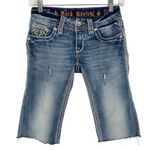 Rock Revival  Jacklyn Cuff Skinny Cut Off Bermuda Shorts Size 25 Photo 0