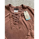 prAna  Cozy‎ Up Teddy Size Large Brown Long Sleeve Shift Sweatshirt Dress Photo 3