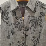Norton Mcnaughton  V Neck Button Up Gray Vest 14 Photo 3
