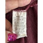 Crochet Burgundy Blouse 3/4 Sleeve Scoop Neck‎ Size XXL Lined Boho Trending Red Photo 6