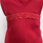 Jonathan Martin Vtg Y2K Sz 10 Dress Maxi Goth Grunge Vampy Mesh Red Empire Fairy Princess Beaded Photo 3