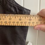 NWT OSO Casuals Vest L Faux Leather Detachable Faux Fur Collar Brown Size L Photo 6