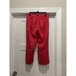 Anthropologie Cartonnier  Linen Blend Crop Wide-Leg Pant Pull-On Pink Size Small Photo 7