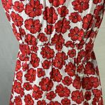 Motherhood Maternity Scoop Neck Red Floral Sundress Size Medium Photo 6