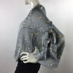Topshop Crinkled Moth Print Bell Sleeve
Blouse Top Photo 5