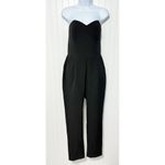 Adelyn Rae Women's Strapless Sweetheart Neckline Slim Leg Jumpsuit Black Medium Photo 12