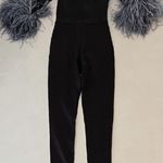 Marcelle Paris Maison Marcelle Alice Jumpsuit With Feathered Sleeves Photo 0