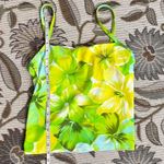 Liz Claiborne Vintage Bikini Tankini Swimsuit 2pc Hawaiian Tropical 6 8 10 Photo 2