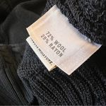 St. John SPORT Black Wool Blend Knit Sweater Gold Accent Buttons Size Small Photo 5