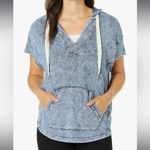 Splendid  Damen Women’s Blue Crewneck Short Sleeve Sweater Sweatshirt Pull Over Photo 11