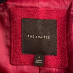 The Limited  Red Wool Belted Pea Coat Photo 7