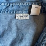 Cabin creek Cottage Core Garden Fairy Denim Embroidered Top VTG Y2K Flowers Photo 6