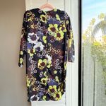 Topshop Bright Floral 3/4 sleeve Mini Tunic Dress size 4 Photo 4