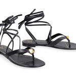 Valentino Garavani NWT  Roman Stud Flip Flop Leather Flat Sandals sz 39 Photo 0