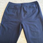 CAbi ‎ Keen Kick Flare Crop Pants 12 Classic Navy Ponte Stretch Ankle Button Photo 9