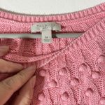 Talbots Pink Sweater Women's Size Medium Preppy Knit Cotton Photo 3