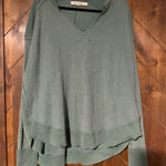 Three birds nest Green Waffle long Sleeve Size L Photo 0