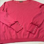 Joseph  Women's Vibrant Pink Crew Neck Sweater Photo 3
