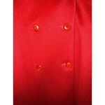 Vintage Karen Petites Red Wool Coat Made In USA Measurements In Pictures Size undefined Photo 3