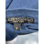 Alberto Makali Women's Blue Tiger Print Short Sleeve Crew T Shirt Tee Top Size S Photo 2