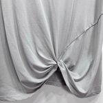 Double Zero Pale Gray Knot Front Short Sleeve Top Women’s Size Large Photo 1