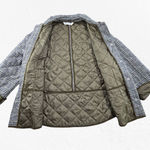 ZARA Olive Plaid Quilted Equestrian Riding Jacket with Snap Pockets Size Small Photo 7